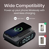 Portronics VoltClock 15W Wireless Charger for All Compatible Wireless Charging