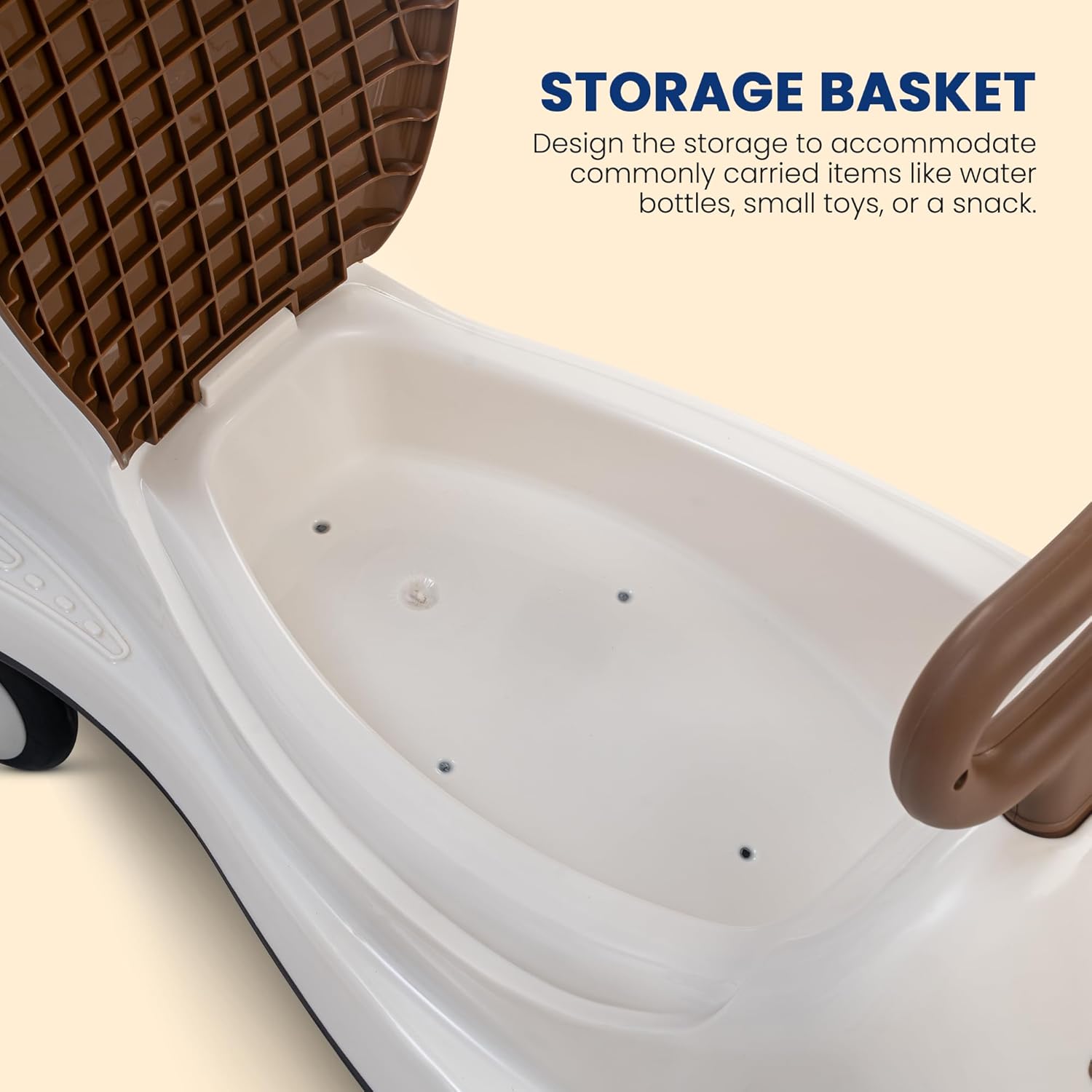 Baybee Primo Kids Magic Swing Cars for Kids- Brown