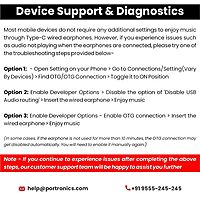 Portronics Conch Sigma C In-Ear Earbuds – Type-C | On/Off/Volume Switch | White | 6 Months Warranty