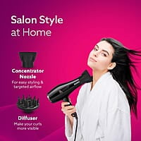 AGARO HD-1150 2000 Watts Professional Hair Dryer with Concentrator