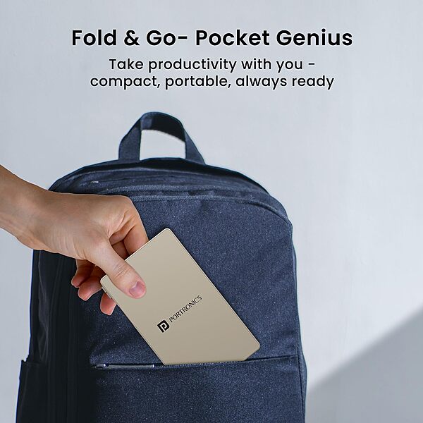 Portronics RuffPad CALC Mini LCD Writing Tablet (POR 2078) – 12.7cm Re-Writable Pad with Calculator