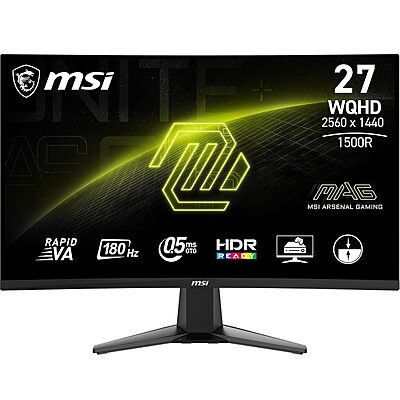 MSI, 27 Inch, 180Hz Refresh Rate Monitor, MAG 27CQ6F