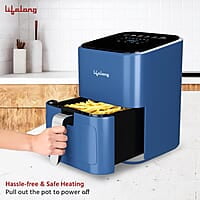 Lifelong 1200W 4L Air Fryer with Hot Air Circulation Technology with Timer Selection