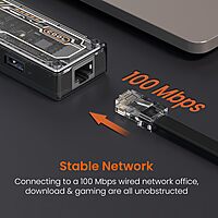 Portronics MPort View One – 5-in-1 USB-C Hub, 4K HDMI, USB 3.0, SD/TF Card Reader, Compact Design, Ideal for Laptops, Supports High-Speed Data Transfer, Plug and Play, Lightweight and Portable.