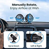 Portronics TwinCool Dual USB Fan features 360° adjustable heads for optimal airflow. Compact and portable, it’s perfect for home or office use. Dual USB ports ensure versatile connectivity.