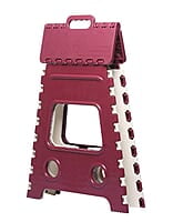 Varmora 18 Inches Super Strong Folding Step Stool Red