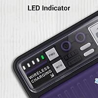 ZEBRONICS FUN MW65 Wireless Power Bank, 10000 mAh, Rapid Charge, Built-in Wireless Charging Pad, Outputs - 22.5W Wired | 15W Wireless, Type C PD, LED Indicator