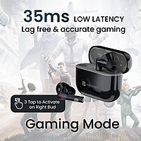 Portronics Twins S6 – TWS Earbuds, 50H Playtime, Black. Enjoy seamless connectivity, deep bass, and crystal-clear sound. Perfect for music lovers and on-the-go lifestyles. Grab yours now!