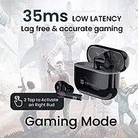 Portronics Twins S6 – TWS Earbuds, 50H Playtime, Black. Enjoy seamless connectivity, deep bass, and crystal-clear sound. Perfect for music lovers and on-the-go lifestyles. Grab yours now!