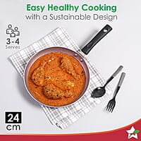 Wonderchef Valencia Non-Stick Fry Pan 1.5 litres Capacity  Size 24 cm