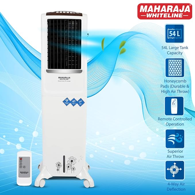 Maharaja White line Blizzard Deco 55, Air cooler Remote,
