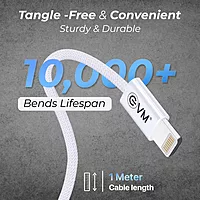 EVM CL-03 USB C to Lightning Cable - White