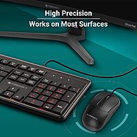 Zebronics Comfort Plus Mouse offers ergonomic design, smooth tracking, and customizable buttons. Ideal for long hours of use, it enhances productivity with its reliable performance and stylish look.