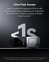 Lexar JumpDrive F35 Pro 128GB USB 3.2 Pen Drive – Fingerprint Secure Storage