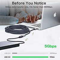 Uport USB 3.0 Extension Cable 1.5M - Boost connectivity with this sturdy, high-speed cable. Ideal for extending USB connections for devices.