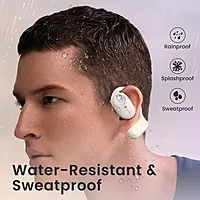 Portronics Twins 30 – OWS Earbuds, 30H Playtime, Beige. Enjoy seamless connectivity, rich sound quality, and a comfortable fit for all-day listening. Perfect for music lovers on the go!