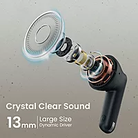 Portronics Twins S18 – TWS Earbuds, 30H Playtime, Black. Enjoy seamless connectivity, deep bass, and crystal-clear sound. Perfect for music lovers and on-the-go lifestyles. Grab yours now!
