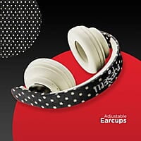 boAt Rockerz 450 Masaba Edition Bluetooth On Ear Headphones with Mic, Upto 15 Hours Playback, 40mm Drivers (Black Star )