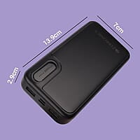 ZEBRONICS MB20000R2 Power Bank, 20000 mAh, 10W Output, Dual USB Output, Type C & Micro USB Input, Built in Protections, LED Indicator