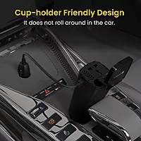 Portronics 200W Car Power | Type-C PD, USB & AC Socket | Charge multiple devices on the go | Compact design | Ideal for road trips | Fast charging | Durable and reliable | Perfect for travelers.