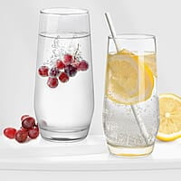 Treo by Milton Bourbon Water Tumbler, 6 Pieces Set, 330 ml Each, Transparent