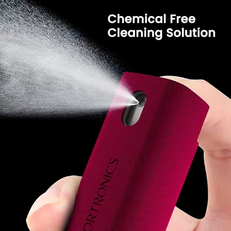 Portronics Swipe 2 Screen Cleaner & Duster – Red effectively cleans screens and surfaces, ideal for home and office environments.