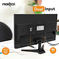 FRONTECH 22" HD LED Monitor – 60Hz, 1680x1050, Slim & Wall-Mountable, Crisp Display, Energy Efficient, Lightweight, 1 Year Warranty