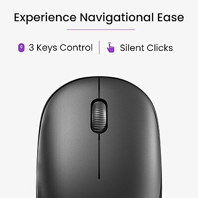 Ambrane Sliq-2 Wireless Mouse (Black) Ambrane Sliq-2 Wireless Mouse (Black)