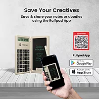 Portronics RuffPad CALC Mini LCD Writing Tablet (POR 2078) – 12.7cm Re-Writable Pad with Calculator