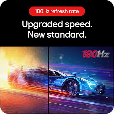 LG 27" QHD 1000R Curved Gaming Monitor, 180Hz, 1ms, HDR10, 27GS60QC-B