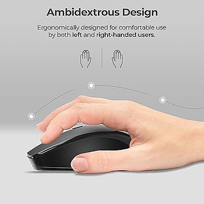 WIRELESS MOUSE FOXIN FLOW BT+2.4GHZ DPI (BLACK) WIRELESS MOUSE FOXIN FLOW BT+2.4GHZ DPI (BLACK)