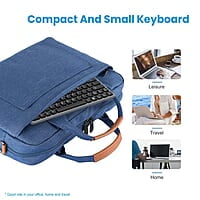 Portronics Key2-A Combo of Multimedia Wireless Keyboard & Mouse, Compact Light-Weight for PCs, Laptops and Smart TV