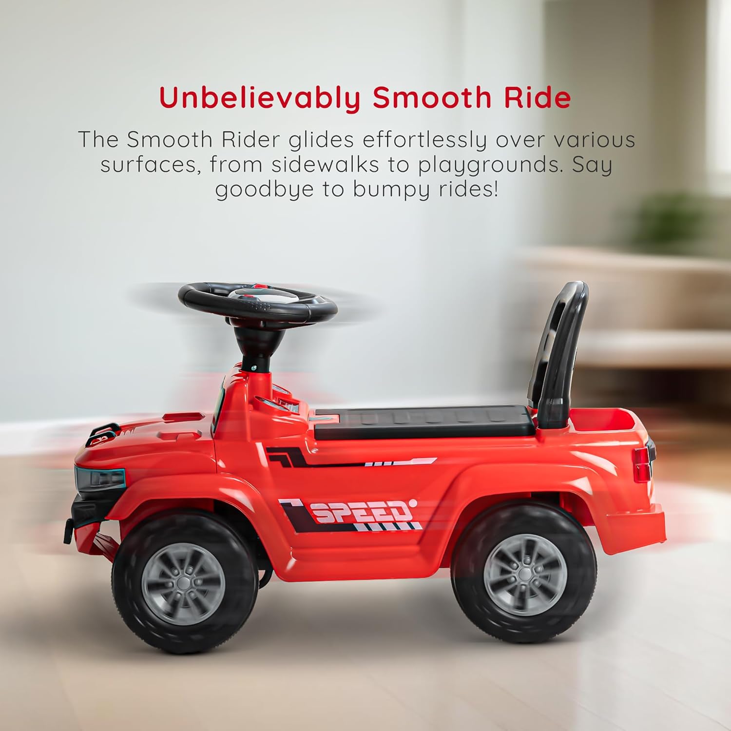 Baybee Push Ride on Baby Jeep for Kids Toys with LED Light & Storage Bin- Red Baybee Push Ride on Baby Jeep for Kids Toys with LED Light & Storage Bin- Red