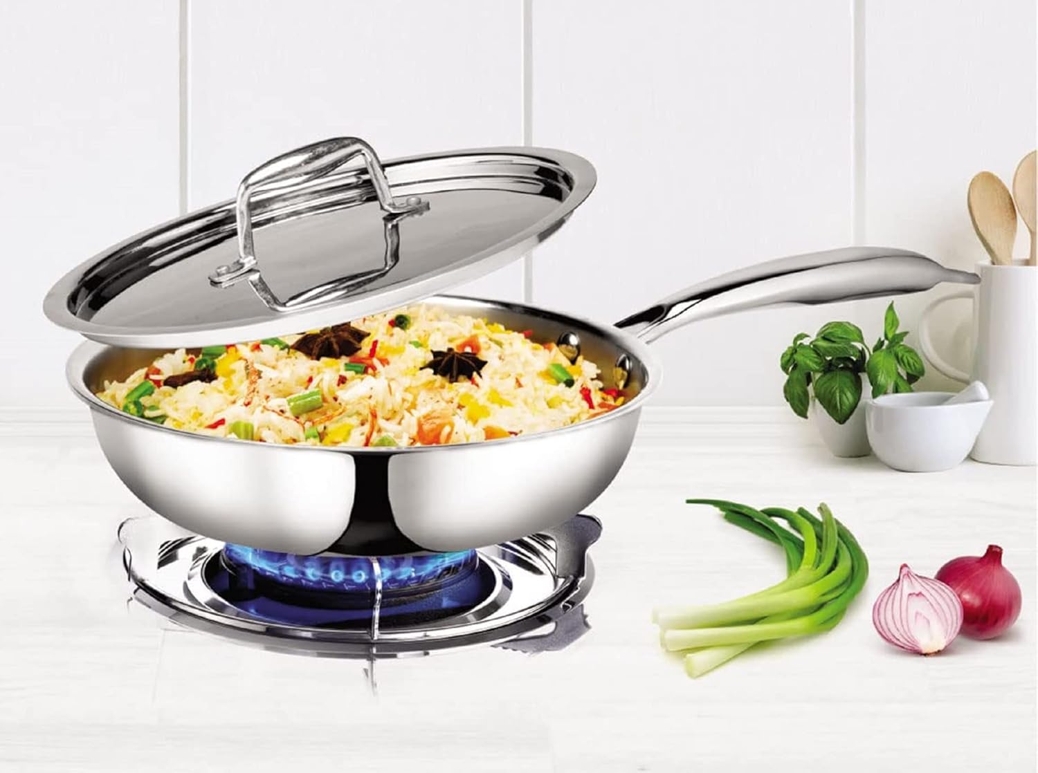 Signora Ware Fry Pan With Lid 850 ML (18 CM)