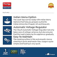 Prestige IRIS ECO 1200 W Induction Cooktop with Automatic Voltage Regulator