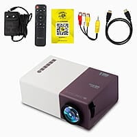 Zebronics Pixaplay 11 Portable LED Projector with FHD 1080p Support | 1500 Lumens | 150'' Large Screen | Dual Power Input,Built-in-Speaker, Remote Control and a Compact Design