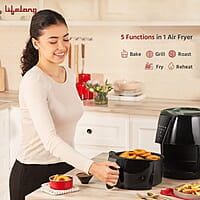 Lifelong Air Fryer 1 Year Warranty 1350W, 4.2L, Air Fryer for Home, Digital Air-Fryer with 6 Presets