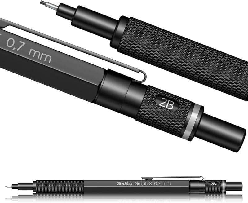 SCRIKSS GRAPH X MECH PENCIL 0.7mm Black