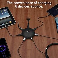 Portronics POR 1094 UFO Pro Home Charger – Fast Charging | Compact Design | Black