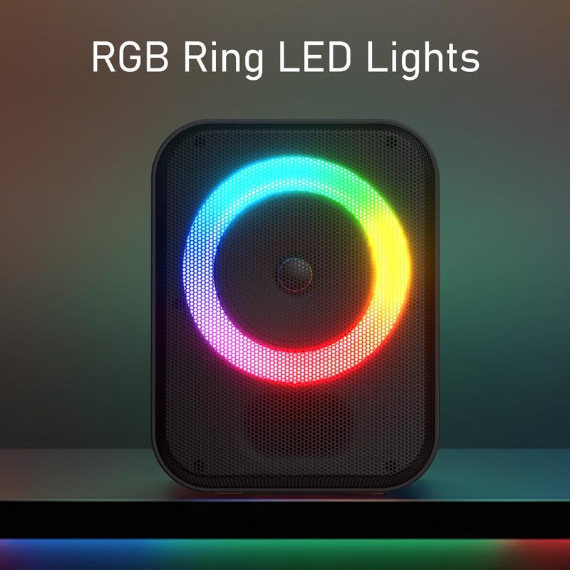 Portronics POR 2737 Apollo 30 30W Bluetooth Speaker – BT 5.4 | Dual Wireless Karaoke Mic | RGB |