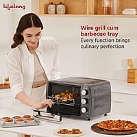 Lifelong OTG 19 Litre for Kitchen with Barbeque Tray - 1300W Oven Toaster Griller Machine Electric