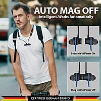 Blaupunkt Newly Launched Be120 Touch Wireless in Ear Neckband with Multi-Touch Control I Auto Magnetic Off I Gaming Ready I 40H Playtime I Turbovolt Charging I Built-in Handsfree Calling