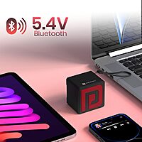 Portronics Nugget 3W Mini Speaker – White, USB-C, Compact & Powerful Sound, Perfect Travel Audio