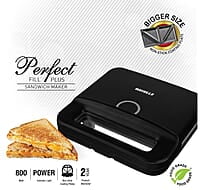 Havells Perfect Fill Plus Sandwich Maker(Black), 800 Watts