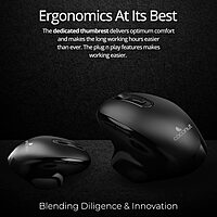 Coconut WM28 Prism Wireless Mouse (Ergonomic, 6 Buttons, RGB Lighting, Adjustable DPI, Plug & Play, Sleek Design, 1 Year Warranty)