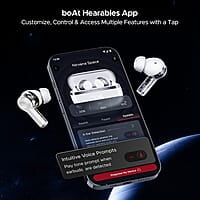 boAt Nirvana Space Truly Wireless in-Ear w/ 360º Spatial Audio, ANC Up to 32dB, 100hrs Playback, 4 Mics with AI-ENx™, Adaptive EQ, in-Ear Detection, DLC Drivers & Fast Pair