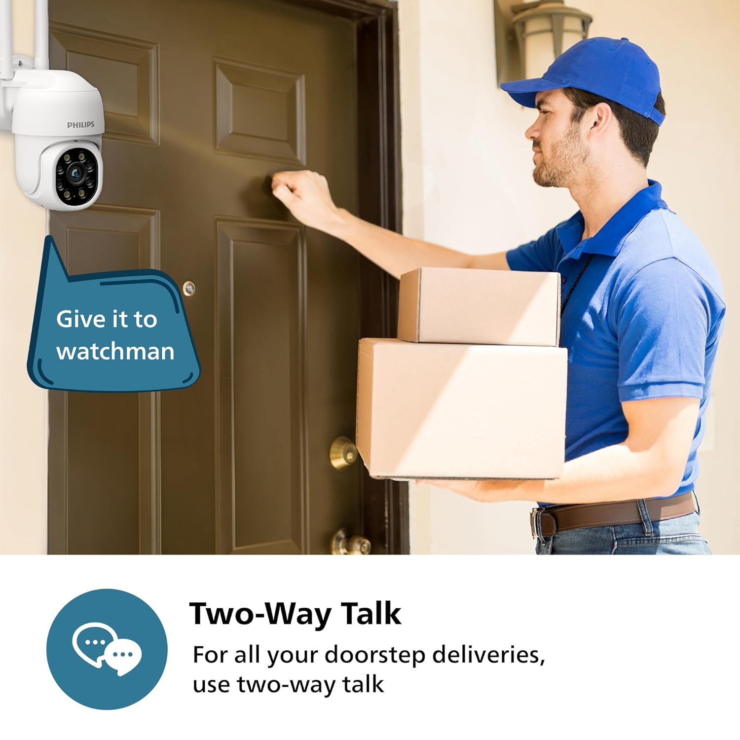PHILIPS HSP3800 Smart 360° WiFi Outdoor Security Camera