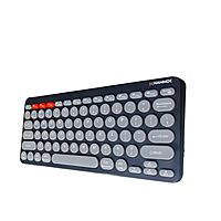HAMMOK Flex Wireless Keyboard – Bluetooth & Wireless | Compact Design | Round Keys | Multi-Device Compatible | Black