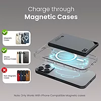 Portronics Boosty 5K – A compact 5000mAh power bank with 15W magnetic wireless charging. Perfect for on-the-go charging, it ensures your devices stay powered without the hassle of cables.