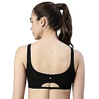 ENAMOR Low Impact Women's Cotton Everyday Sports Bra - All Day Comfort, Non Padded, Wirefree, High Coverage SBO6